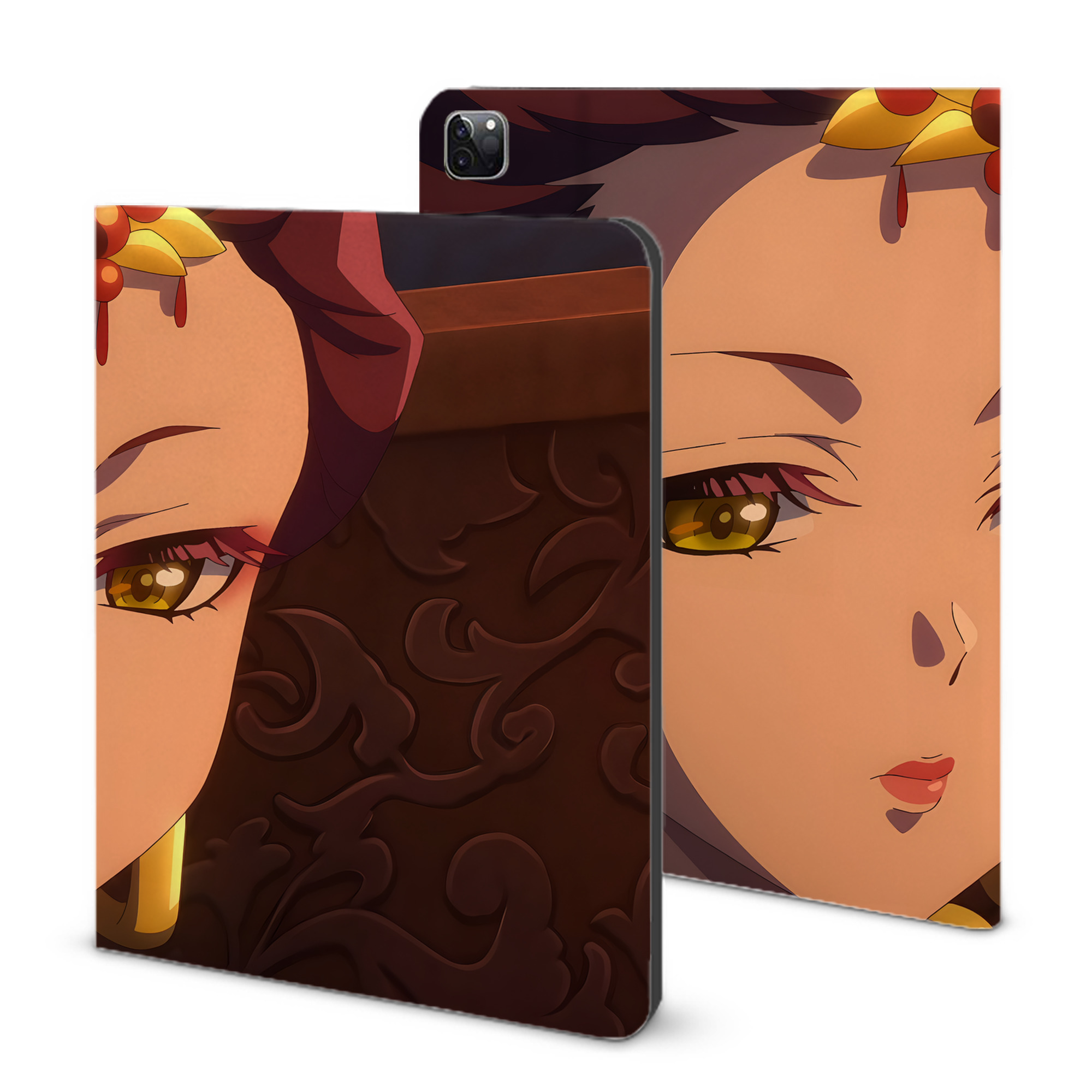 （画像用） 薬屋のひとりごと The Apothecary Diaries IPad ケース ブック型 PUレザー TPU 耐衝撃 軽量 薄型 ペン収納なし 全面保護 IPad 各モデル対応